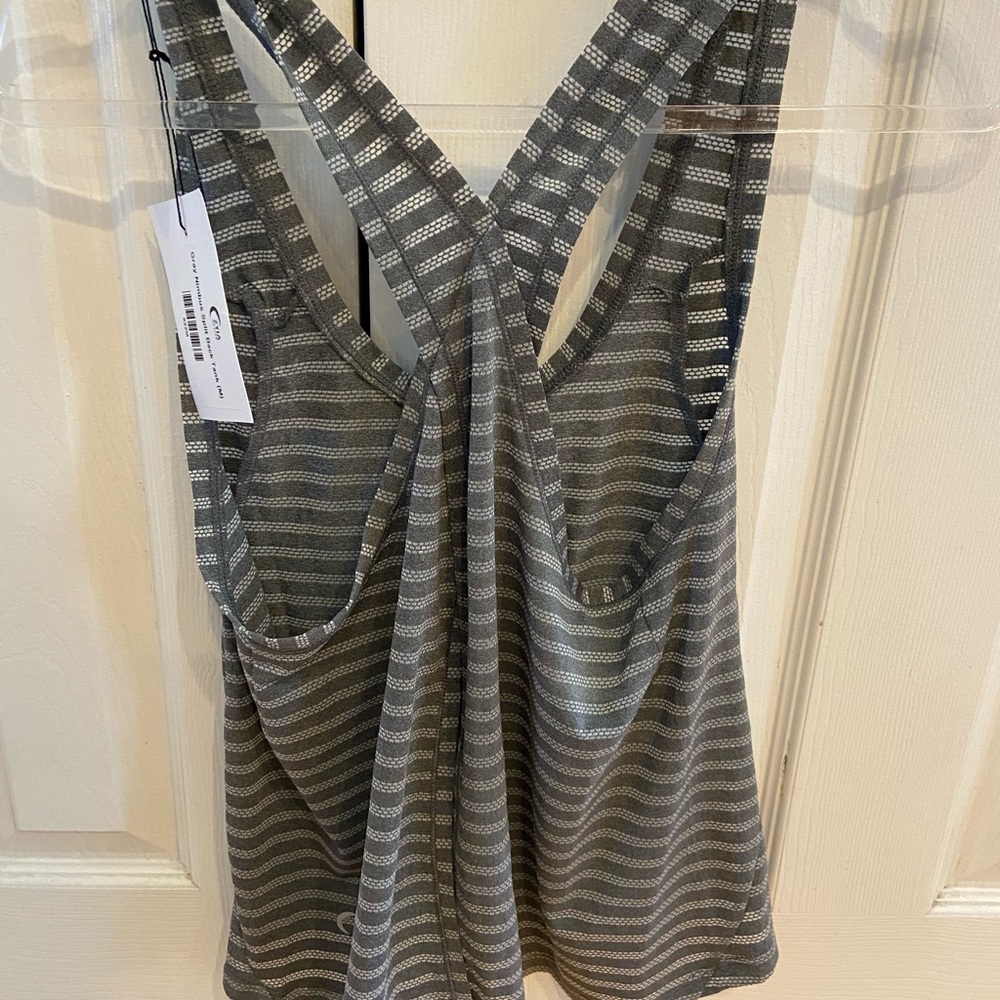Zyia Grey nimbus split back tank